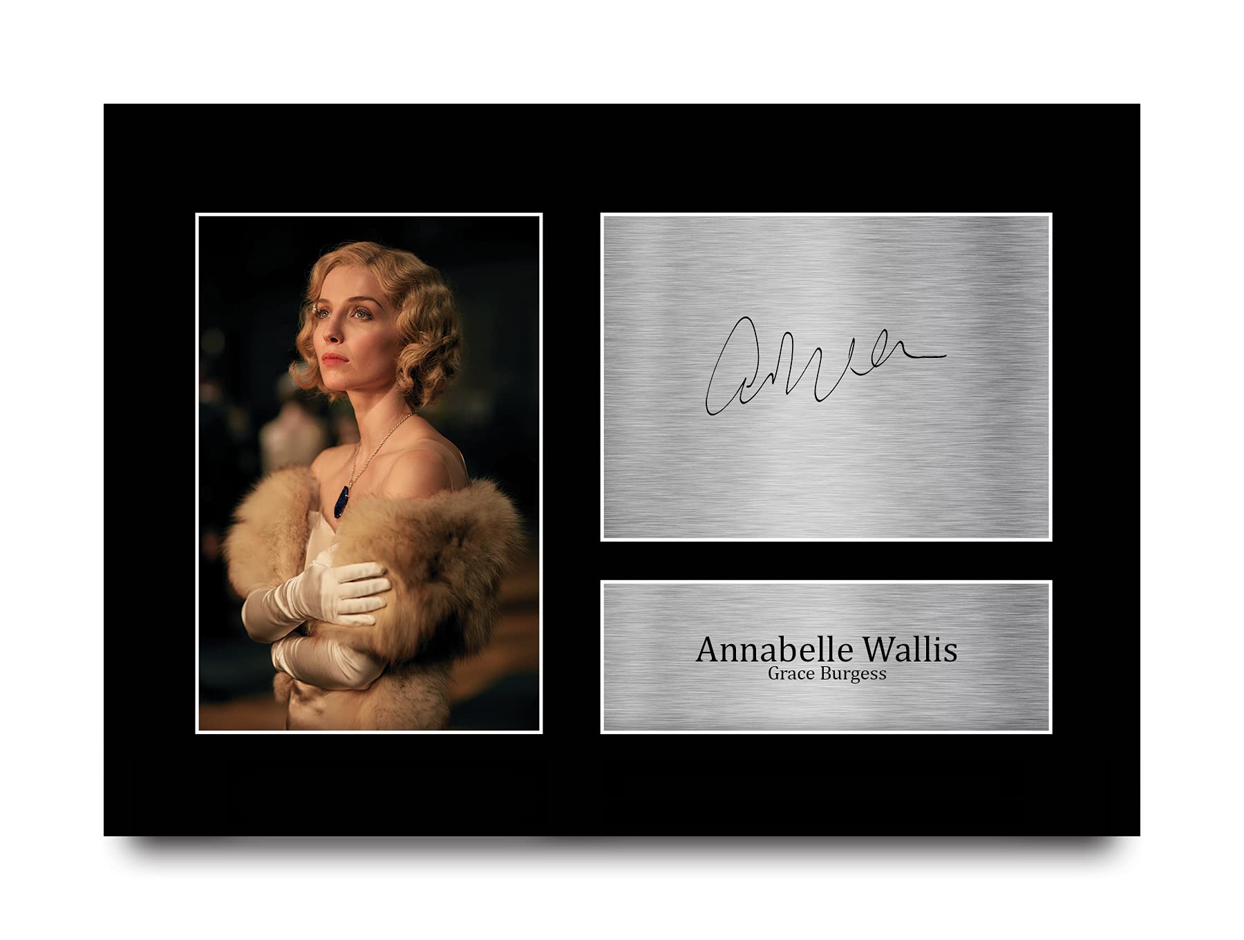 HWC Trading A4 Annabelle Wallis Peaky Blinders Grace Gifts Printed Signed Autograph Picture for TV Show Fans