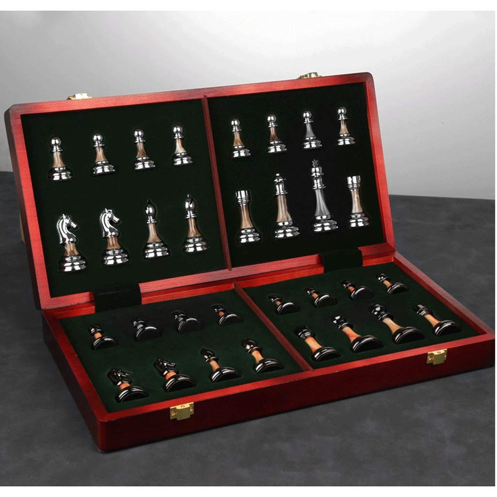 Scacchiera Scacchiera di fascia alta Scacchiera pieghevole in legno massello Pezzi degli scacchi in giada imitazione Scacchi occidentali Scacchi internazionali Scacchi Scacchi