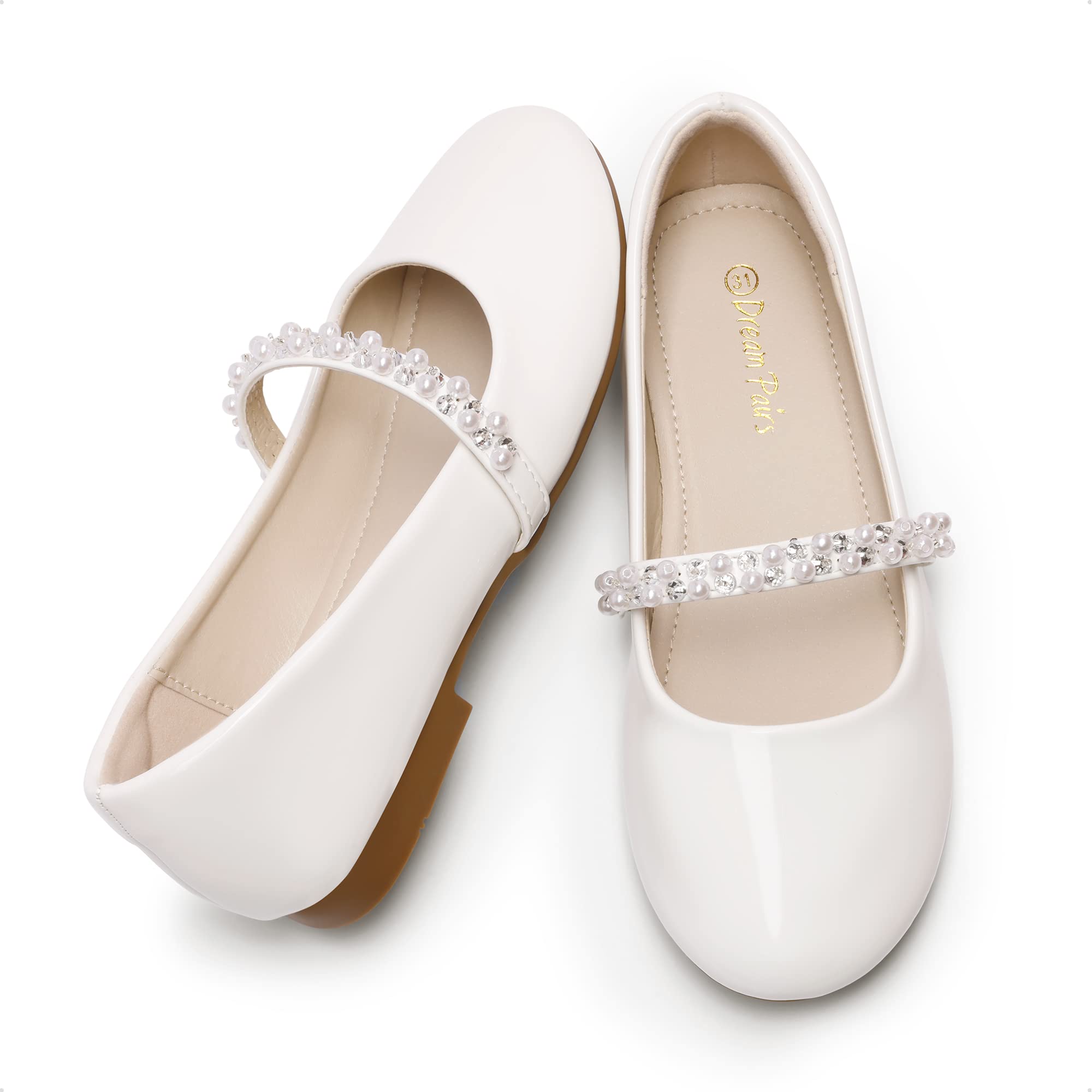 DREAM PAIRS Kids Ballerines Fille Sangle Chaussures Plates Mary Jane Princesse École Confortable SERENA-100-KIDS-NEW-E-FR