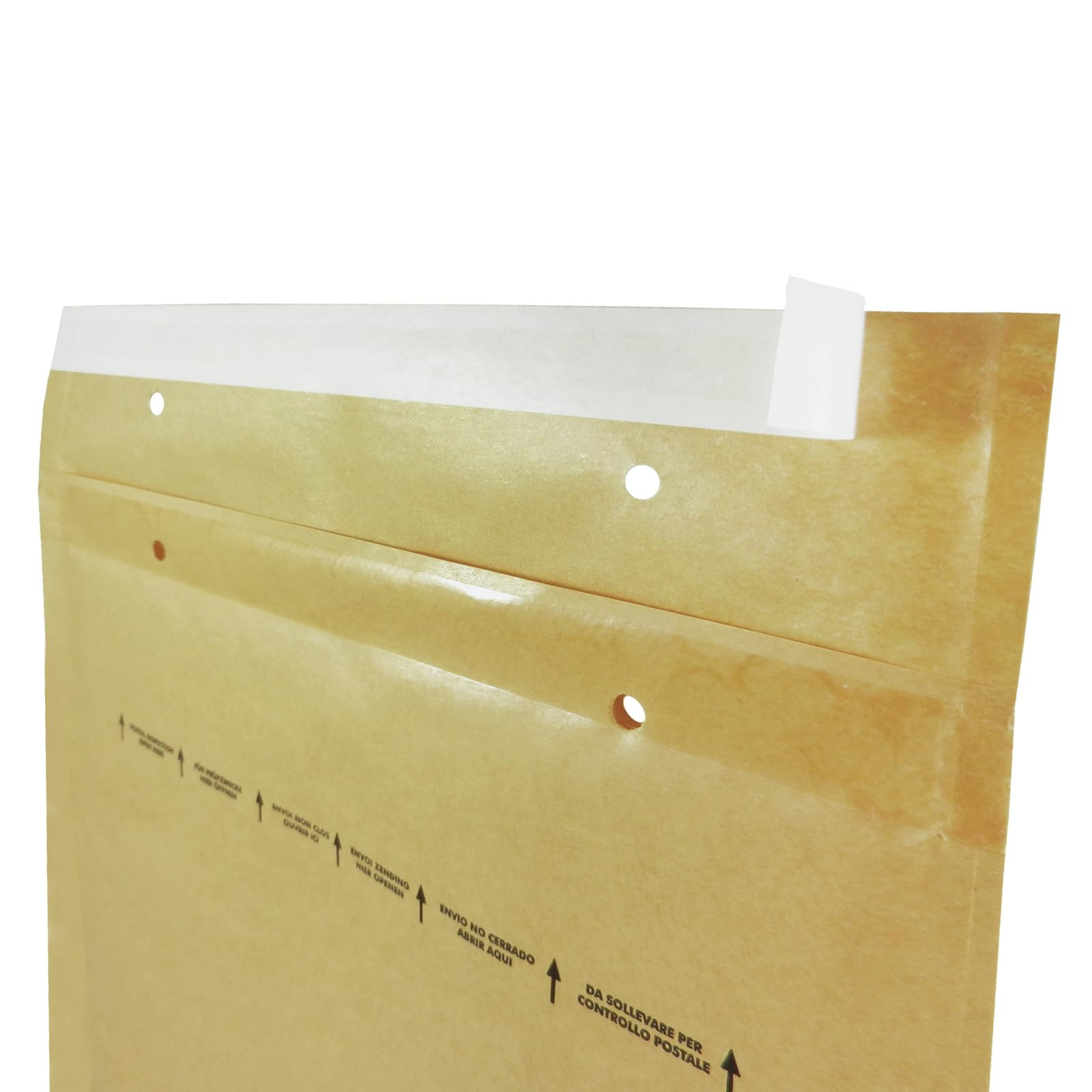 versando 200 sobres acolchados H8, tamaño interior 270 x 360 mm, | dimensiones exteriores 290 x 370 mm, color marrón/amarillo dorado para DIN B4