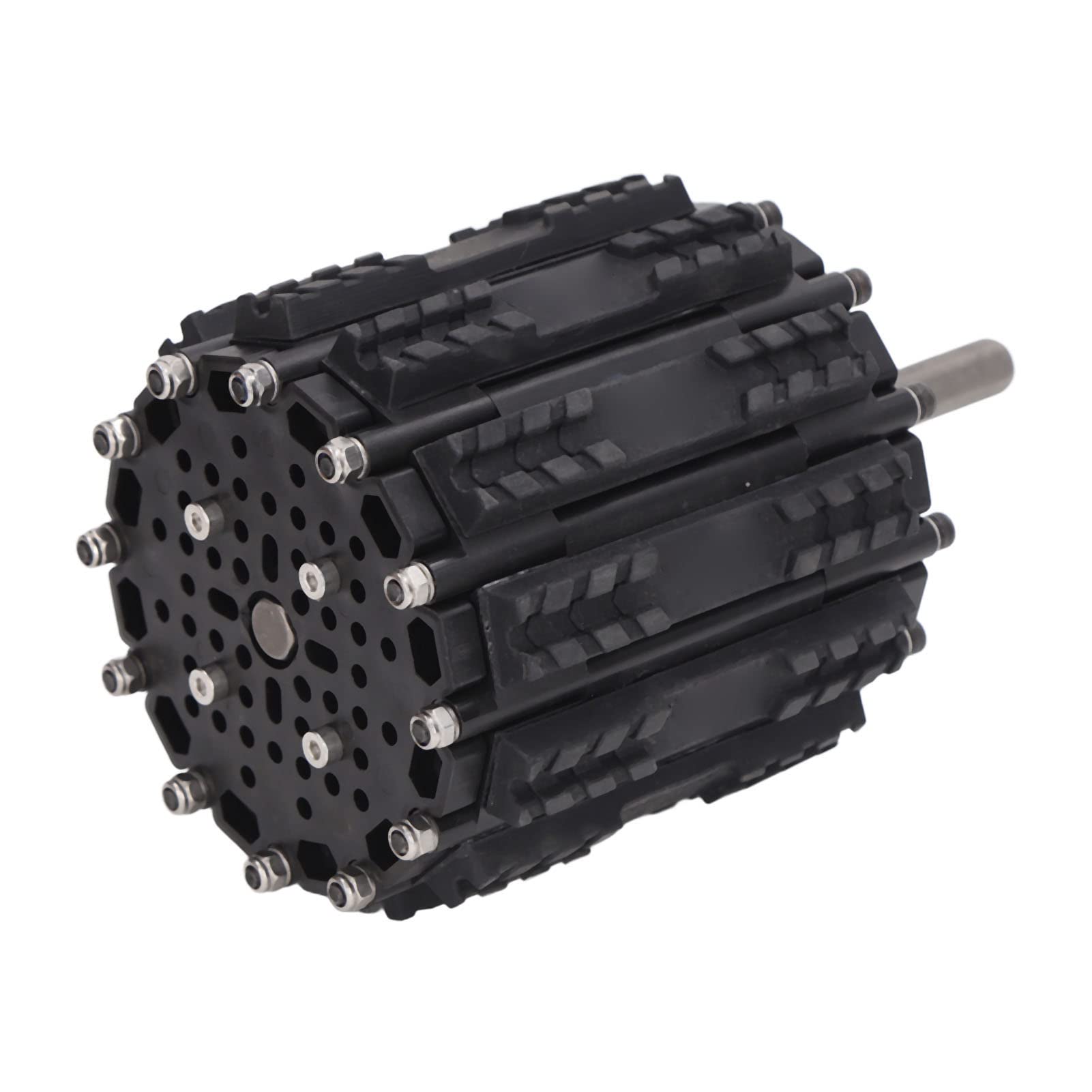 Tank Track Wheel, Tank Track Treads Chain Links POM Rubber 4.9in Width for Replacement