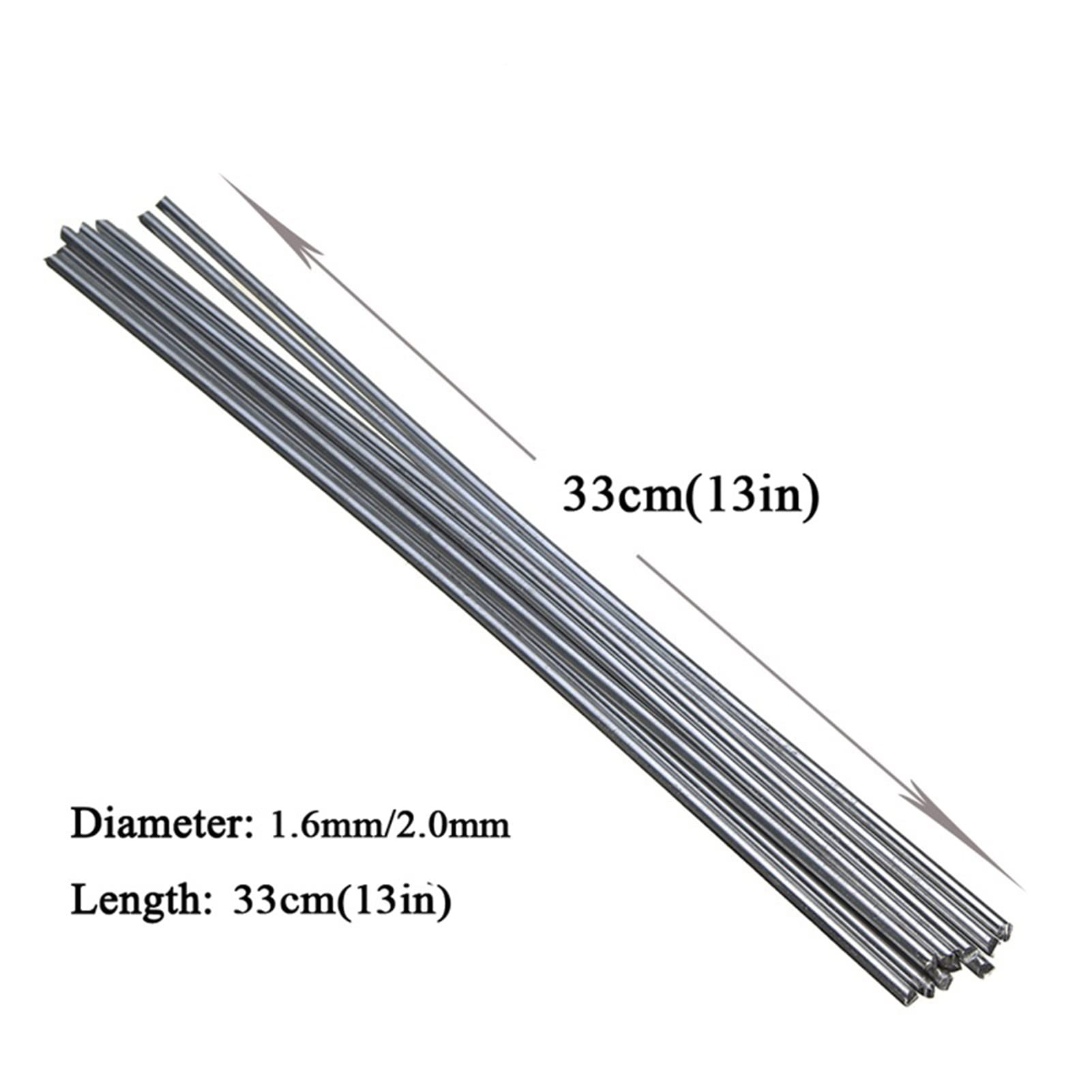 Electrodo universal, soldadura fuerte de hierro, acero y cobre, alambre de soldadura de electrodo con núcleo, le permite soldar fácilmente. (Color : 2.0MM-20 PCS)
