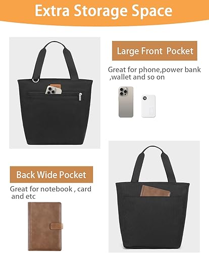 Miniatura 2 de GLENKEY Lonchera térmica con bolsa de almuerzo Bolsas enfriadoras grandes a prueba de fugas para adultos Lonchera suave para mujeres, turno de