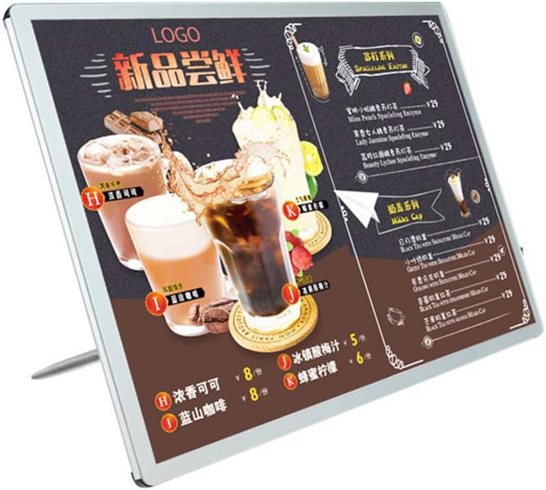 Amazon Com Message Boards Menu Vertical Display Led Ultra Thin 9mm Display Card Desktop Milk Tea Shop Bar Light Box Menu Information Display Cabinet Pull Out Luminous Menu Stand Office Products