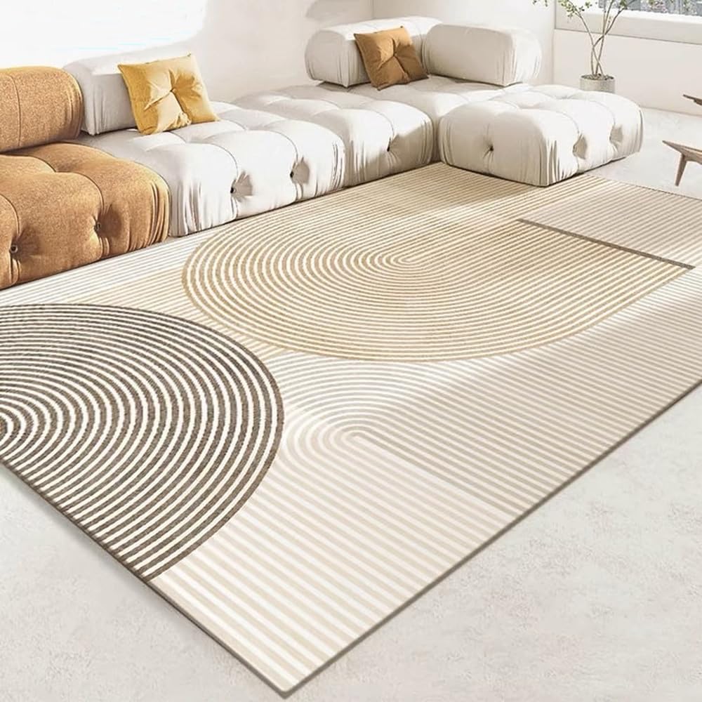 Tapis lavable en velours cristal résistant aux taches de café