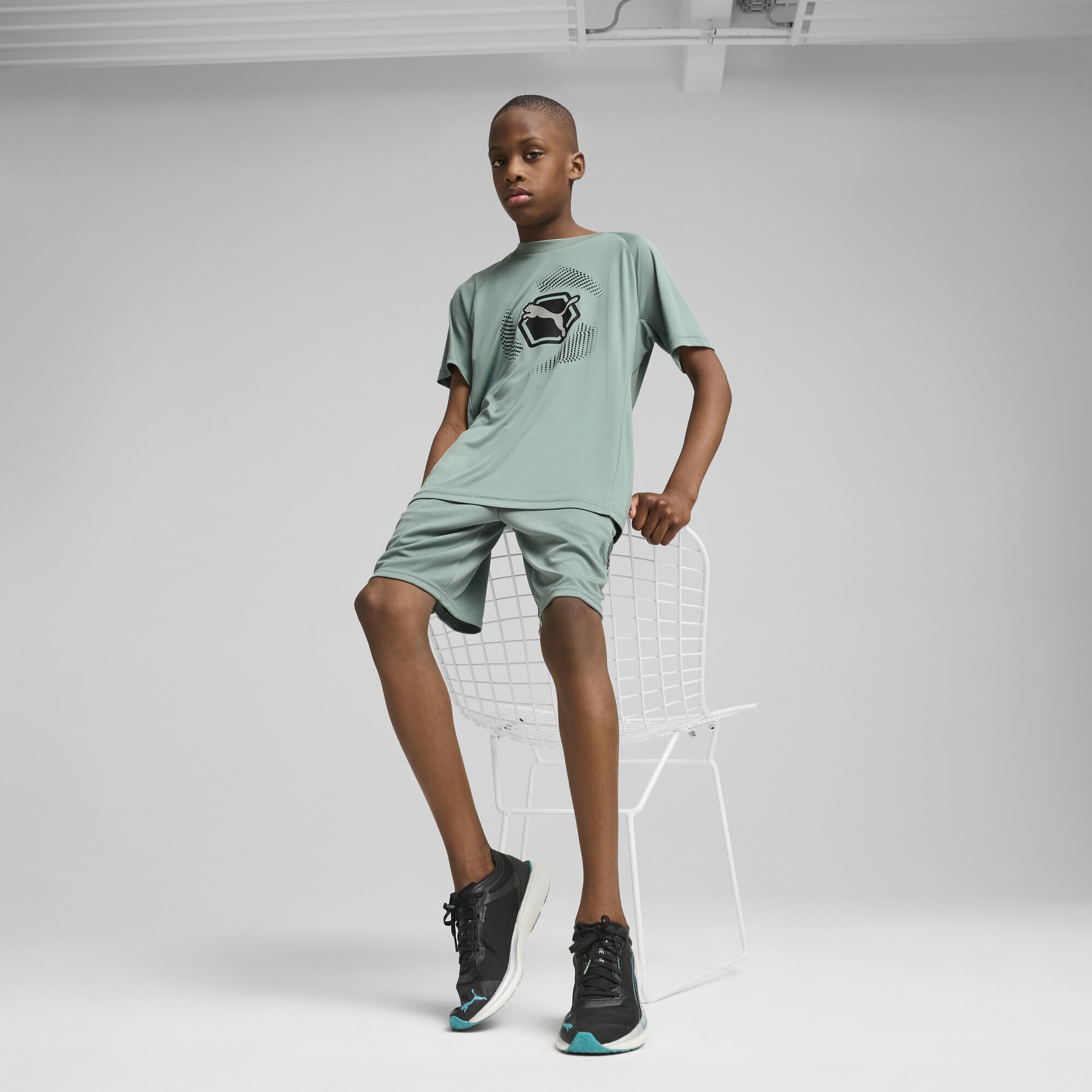 PUMA Active Sports Graphic Poly Tee B T-Shirts Garçon (Lot de 1)