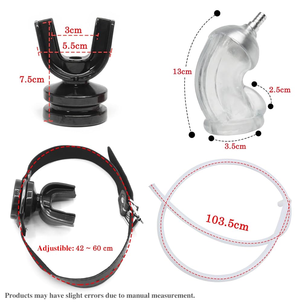 Amazon.com: Heuceo BDSM Silicone Plug Urinal with Piss Hole Adjustable, Piss  Funnel Latex Plug Penis Sleeve, Penile Sheath Flow Into The Mouth Plug,  Adult Bondage Gag Chastity Device Extreme Erotic SM Sex