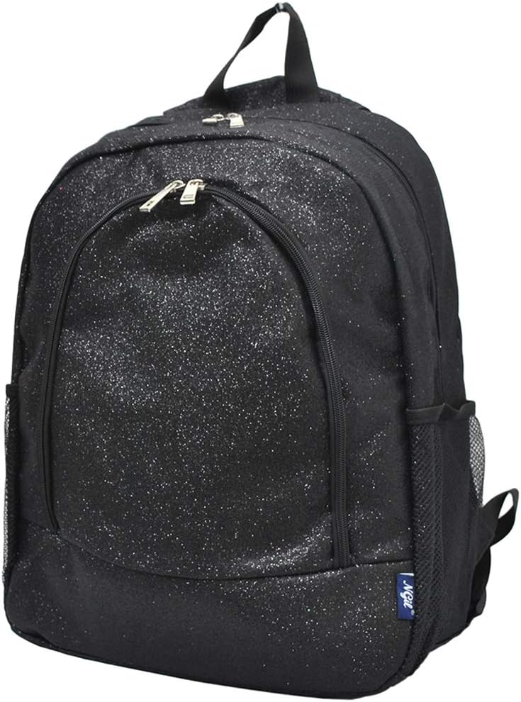 NGIL Canvas School Backpack (Glitter-Black)
