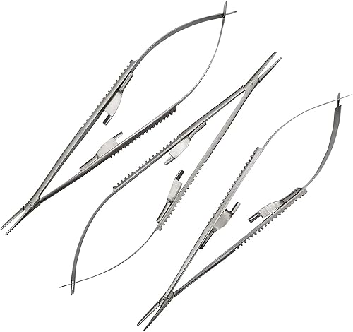 Miniatura 9 de ARTMAN INSTRUMENTS 3 piezas Castroviejo soporte de aguja recto de 5.5 pulgadas con cerradura | Soporte de aguja quirúrgico ortopédico dental con