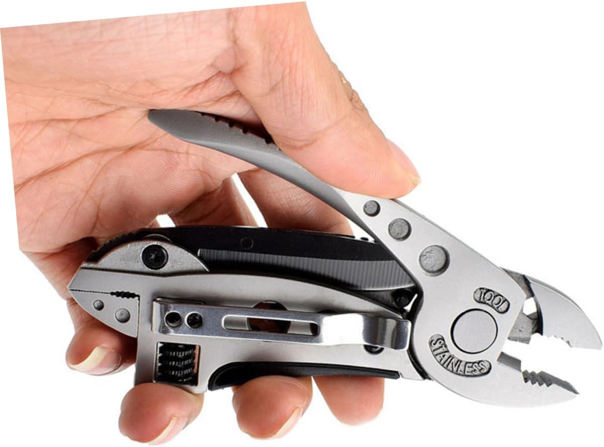 2Pcs Multifunctional Pocket Pliers Outdoor Camping Tool with Stainless Steel Wrench Screwdriver Wire Cutter Compact Portable for Hiking Climbing Travel Daily Use