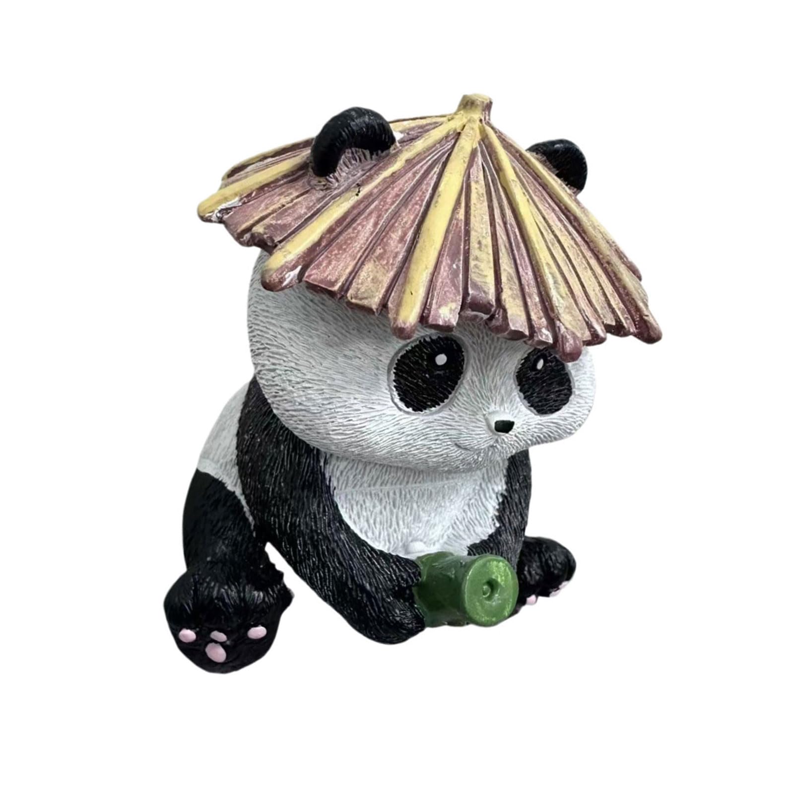 Msioytog Pandas Garden Statues Pandas Figurines Decors Ornament for Home Offices Aquarium Decorations Collectibles Gift Garden Statue