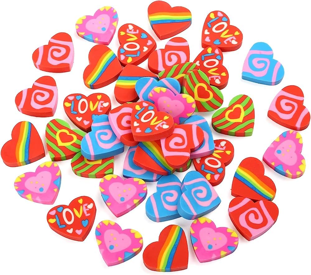 DAttifeFas Cutest Heart Shape Love Staionary Eraser Item for Kids 12PCs Unique Design Stylish Rubber Birthday Gifts School Stationary Eraser Toys Heart, Star Cartoon Chractor Eraser (Bx_Eraser) (B0CCRN2D76) Amazon Price History, Amazon Price Tracker