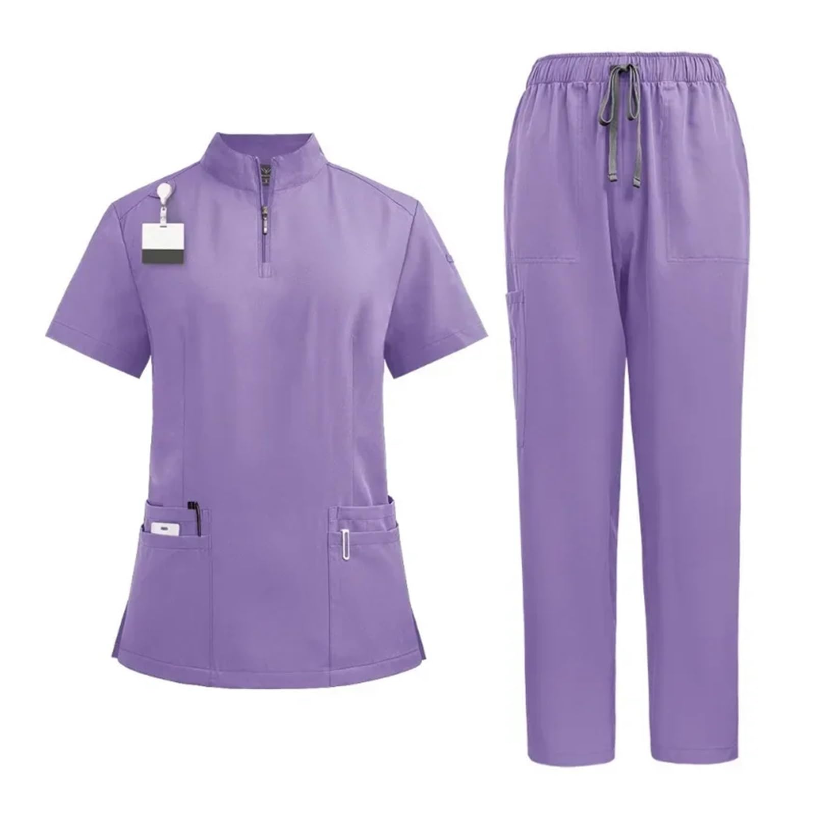Uniformes Sanitarios Mujer Uniformes quirúrgicos for médico y enfermera, conjunto exfoliante for mujer, Ropa de Trabajo de salón de belleza, bata clínica, pantalones superiores, traje túnica de enferm