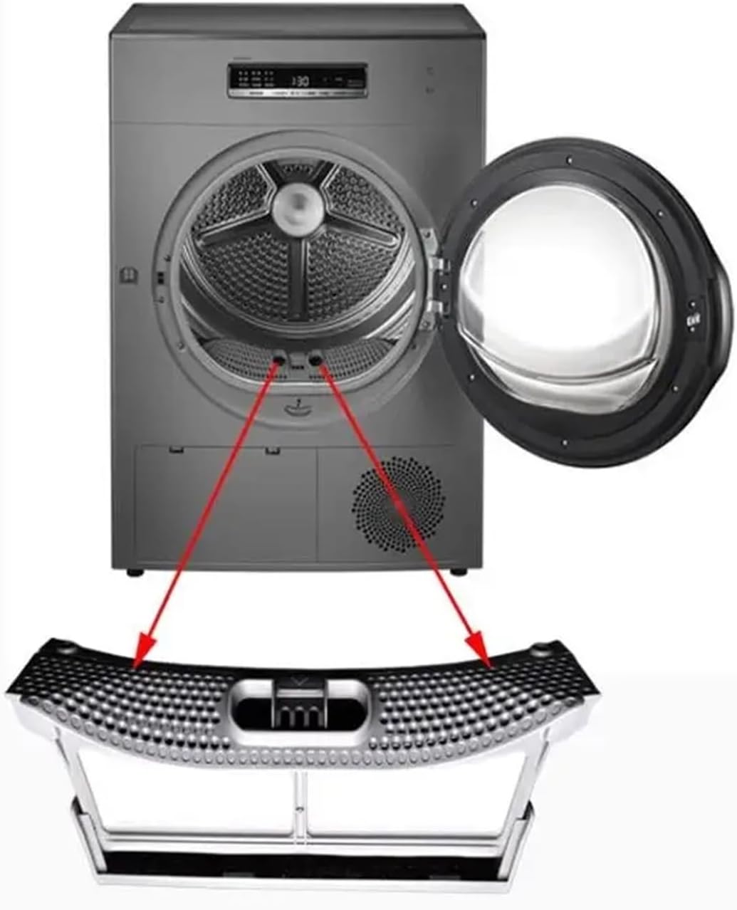 Durable Dryer Lint Collection Bin Filter | Compatible with Swan TH100-H36WT, Reusable Garbage Net Sturdy Washing Machine Dryer Replacement Parts(2pcs)