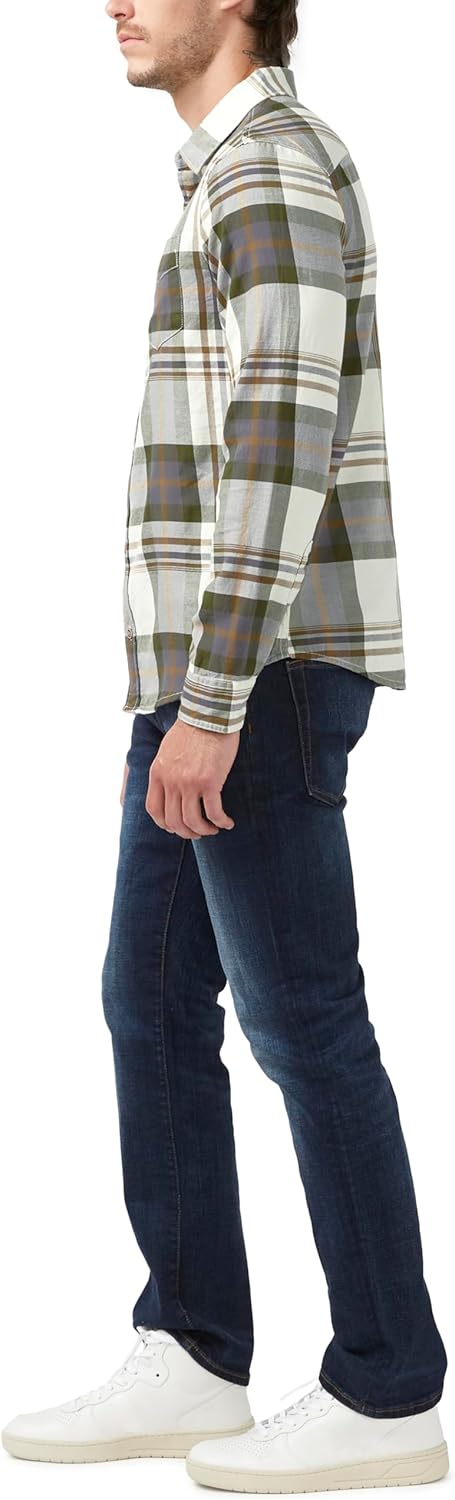 Buffalo David Bitton Mens Long Sleeve Plaid Button Down - Image 4