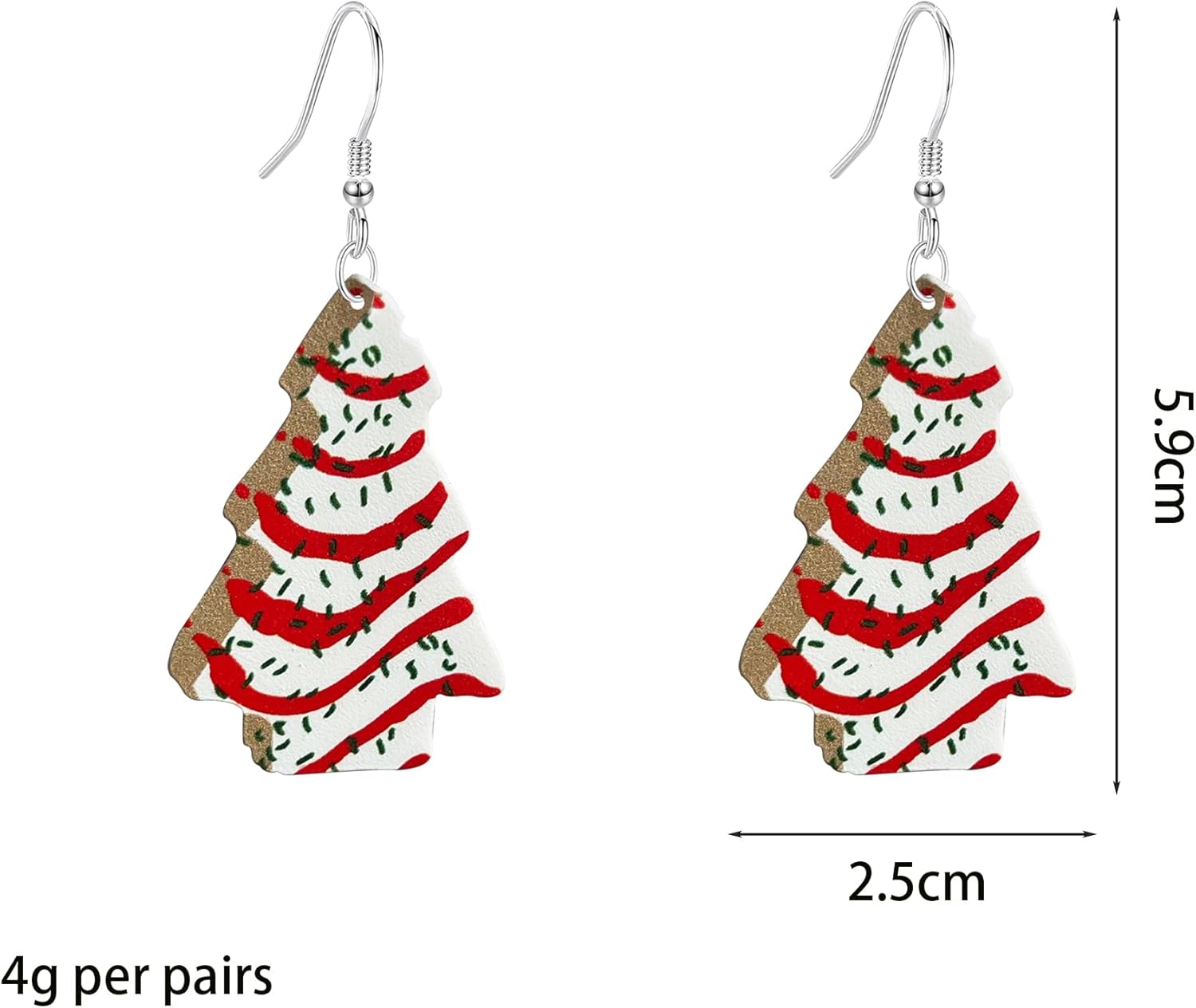 Christmas Earrings Holiday Tree Cat Gingerbread Man Drop Dangle Earring for Women Party Jewelry Festival Decoration - Image 4