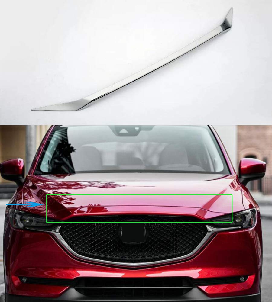 Amazon.com: Momoap / ABS Chrome Car Front Hood Bonnet Grille Lip Cover Trim  Garnish for Mazda CX-5 2017-2020 : Automotive