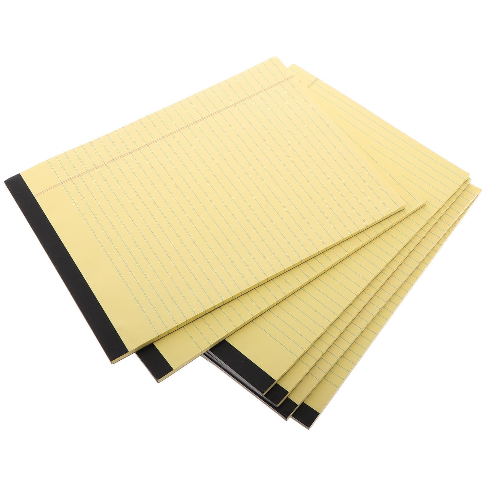 Kichvoe Blocchi per Note A4 Gialli 6 Pezzi con Pagine a Righe e Design a Sezioni per Scrittura Ordinata per Lavoro e Scuola