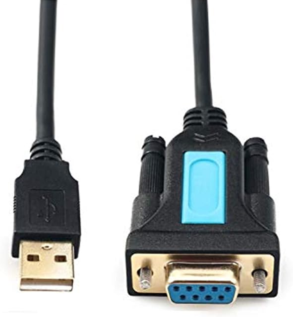 CableDeconn USB to RS232 Adapter with Prolific PL2303 Chipset 6ft 2m USB 2.0 Male to RS232 DB9 Serial Male with RS232 Adapter Female Cable for Windows XP,Windows Vista,7,8,10,Mac OS Linux