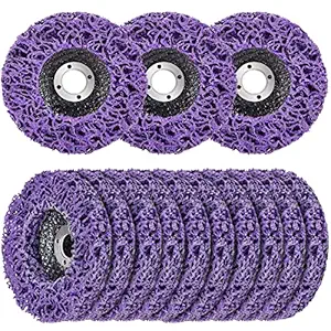 10 Pack Strip Discs Rust Remover Wheel Paint Removal Disc for Angle Grinder Clean Paint, Rust Welds, Oxidation (4-1/2'' x 7/8'')
