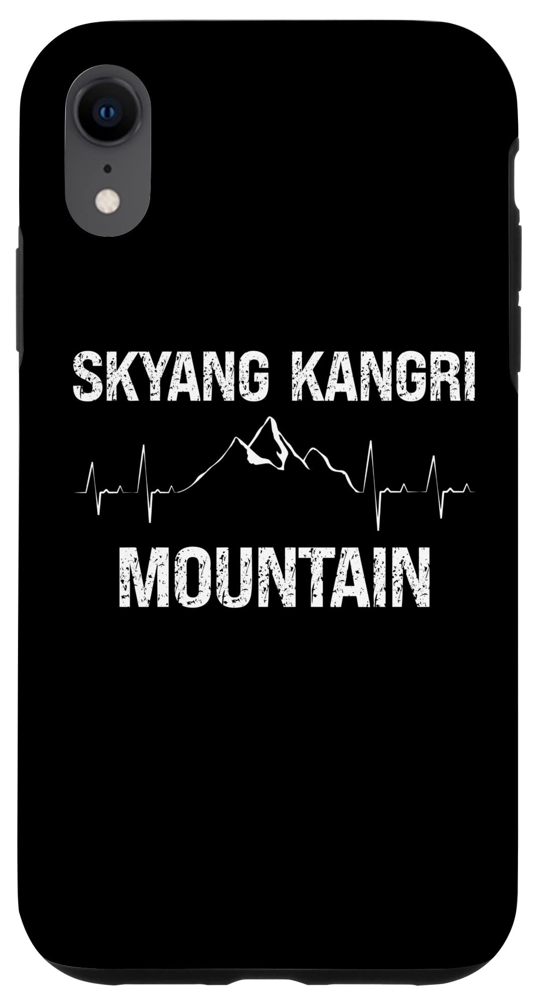iPhone XR Skyang Kangri Mountain, Climber Heartbeat Design Case