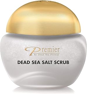 Premier Dead Sea Aromatic Salt Scrub for Hands Feet & Body Exfoliating Body Scrub w/Jojoba Sweet Almond Grape Seed Oils Vitamin E Foot Exfoliator for Women & Men Exotic Scent, 10.5 Oz