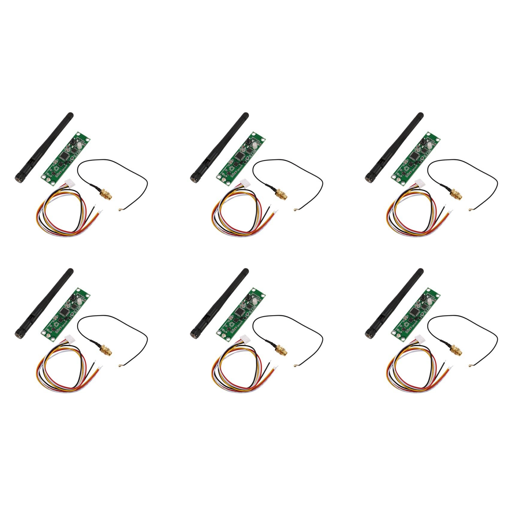 Jnchdghwa 6X DMX512 2.4G LED Wireless Light Module LEDs PCB Transmitter Receiver with Controller Antenna