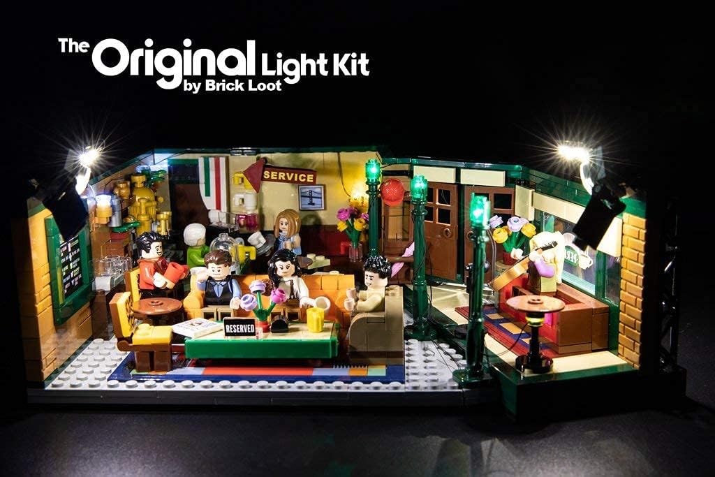 Brick Loot Deluxe LED Light Kit for Your Lego Ideas Friends Central Perk Set 21319 – Fun Educational STEM Project - Construction Model Not Included