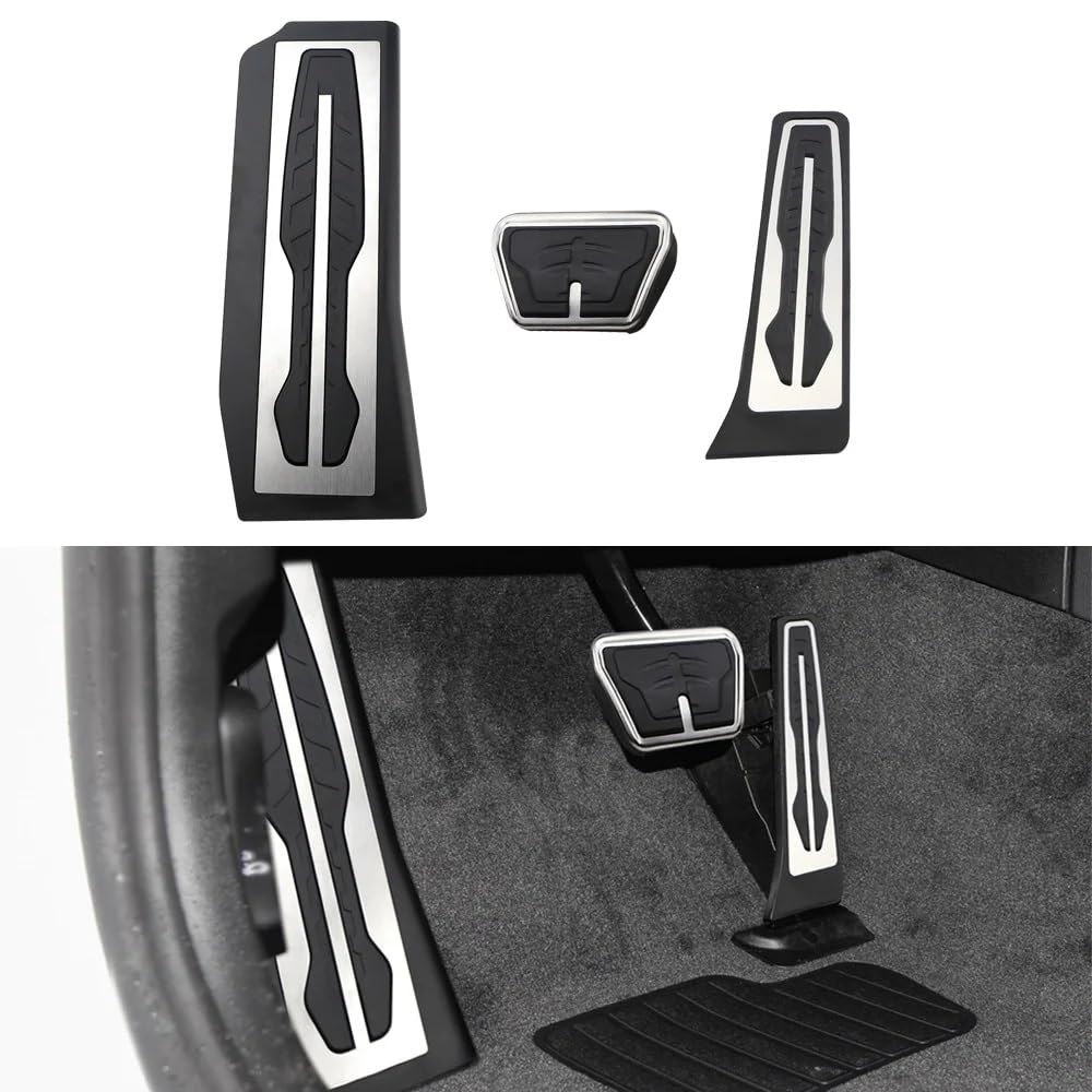 BMW 5er G30 G31 Edelstahl Fußpedale | Rutschfeste Pedalabdeckung Für Automatik & Schaltung