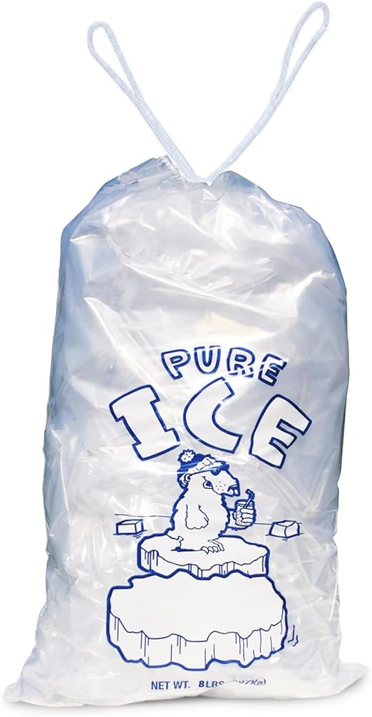 Ice Bags Reusable 8lb Ice Machine Bags For Ice Storage