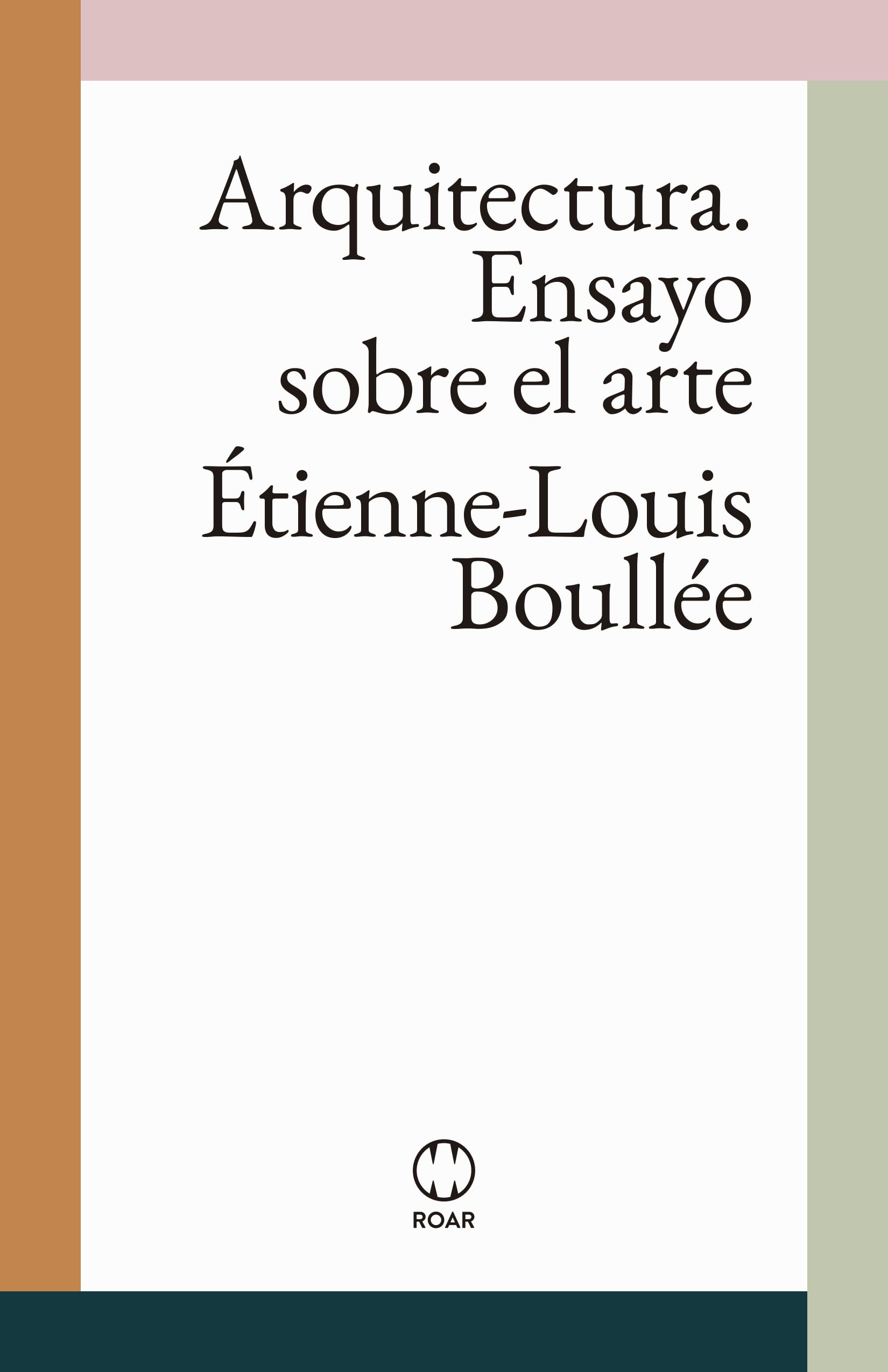 Livre Arquitectura de Boullée en espagnol essai théorique sur l'art architectural