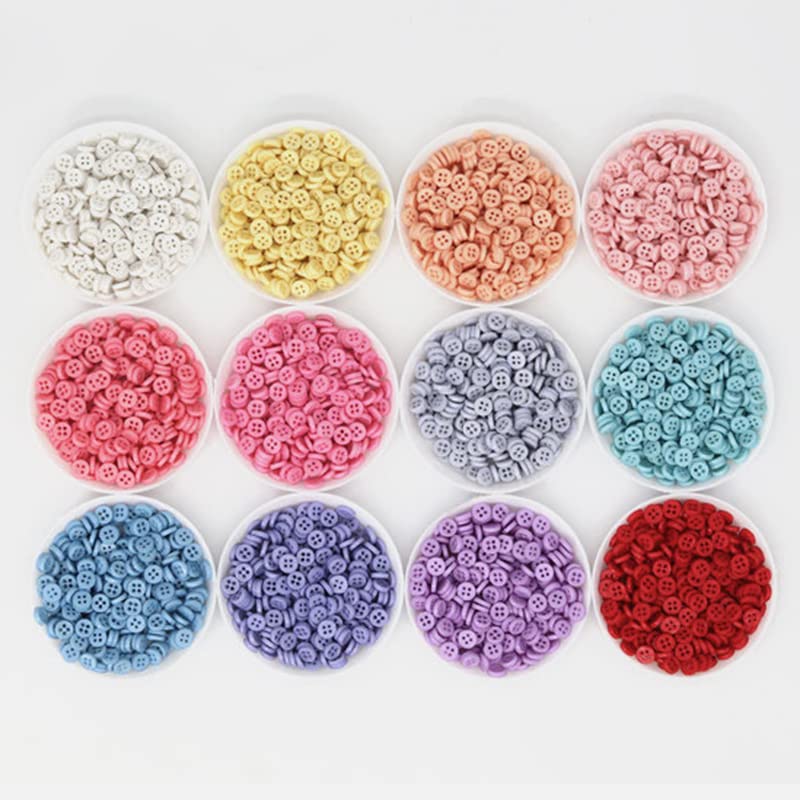 200 bottoni rotondi a 2 fori da cucito neri da 15 mm, per biglietti, scrapbooking, vestiti a maglia