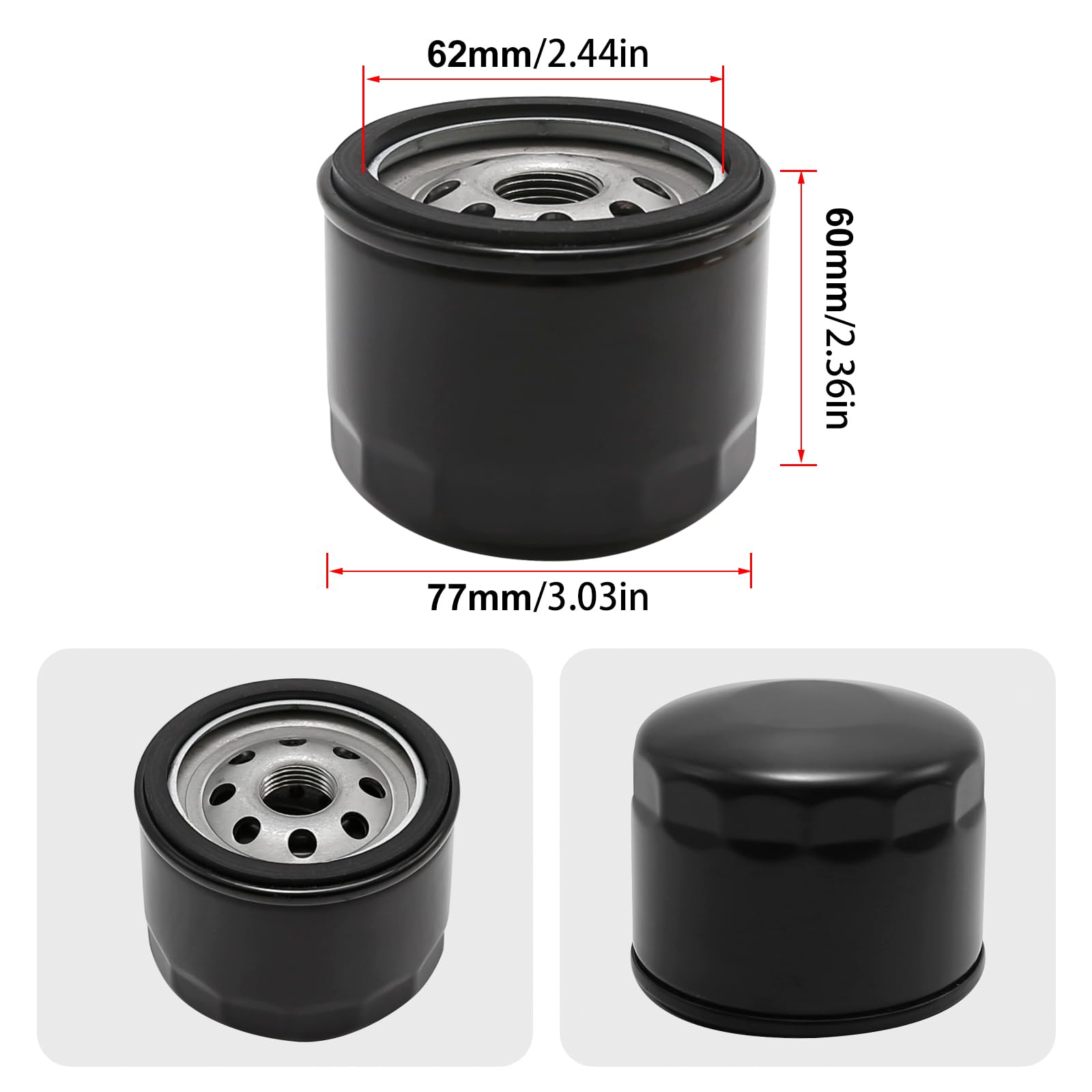 Eamonhigh Wartungsset Für Kawasaki Motoren – Luftfilter, Ölfilter, Kraftstofffilter & Zündkerzen