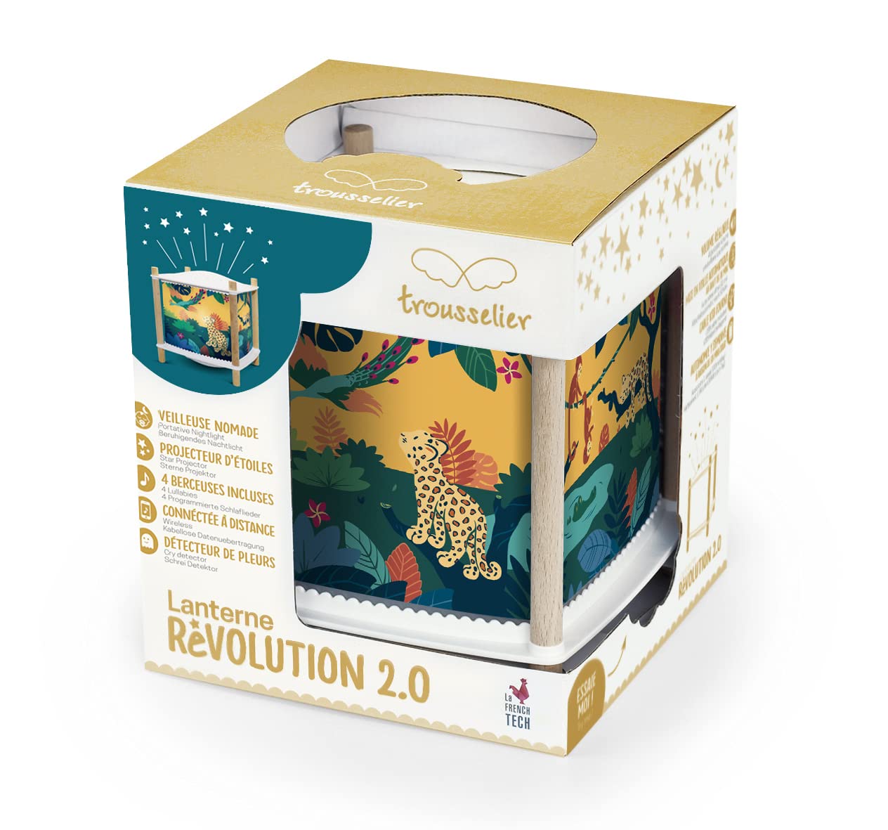 Trousselier 6041BL Lanterna ReVOLUTION Motivo Savana, Giallo