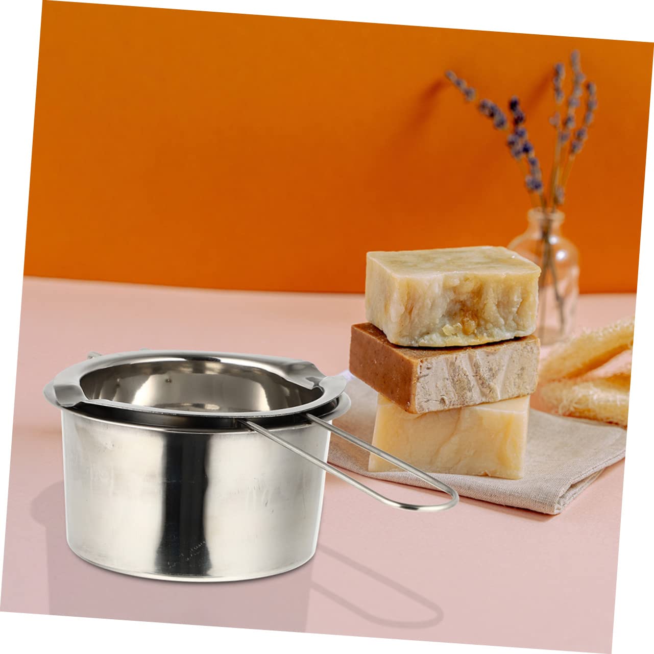 HEALEEP Reliable Soap Melt Pot Waxing Bowl Container for DIY Handmade Soaps Candles