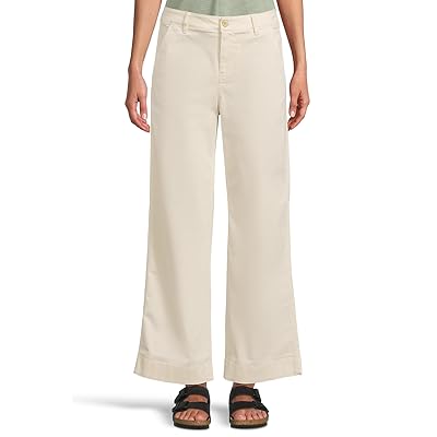 L.L.Bean Comfort Stretch Chino Mid Rise Wide Leg Pants Women