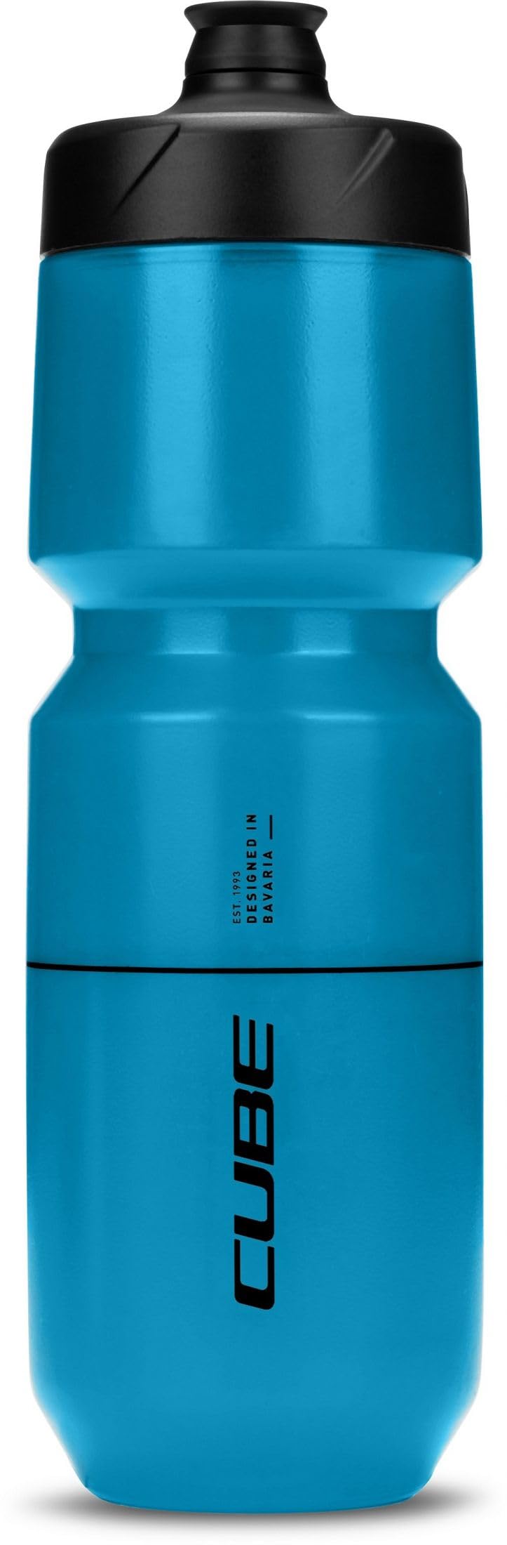 Cube Flow Bottle - Turquoise Blue, 0.75L / Race 750ml Bicycle Cycling Cycle Biking Bike Riding Ride Mountain MTB Road Water Store Bidon Flask Canteen Sport Exercise Drinking Drink Gym Fit HPP HPA Cage