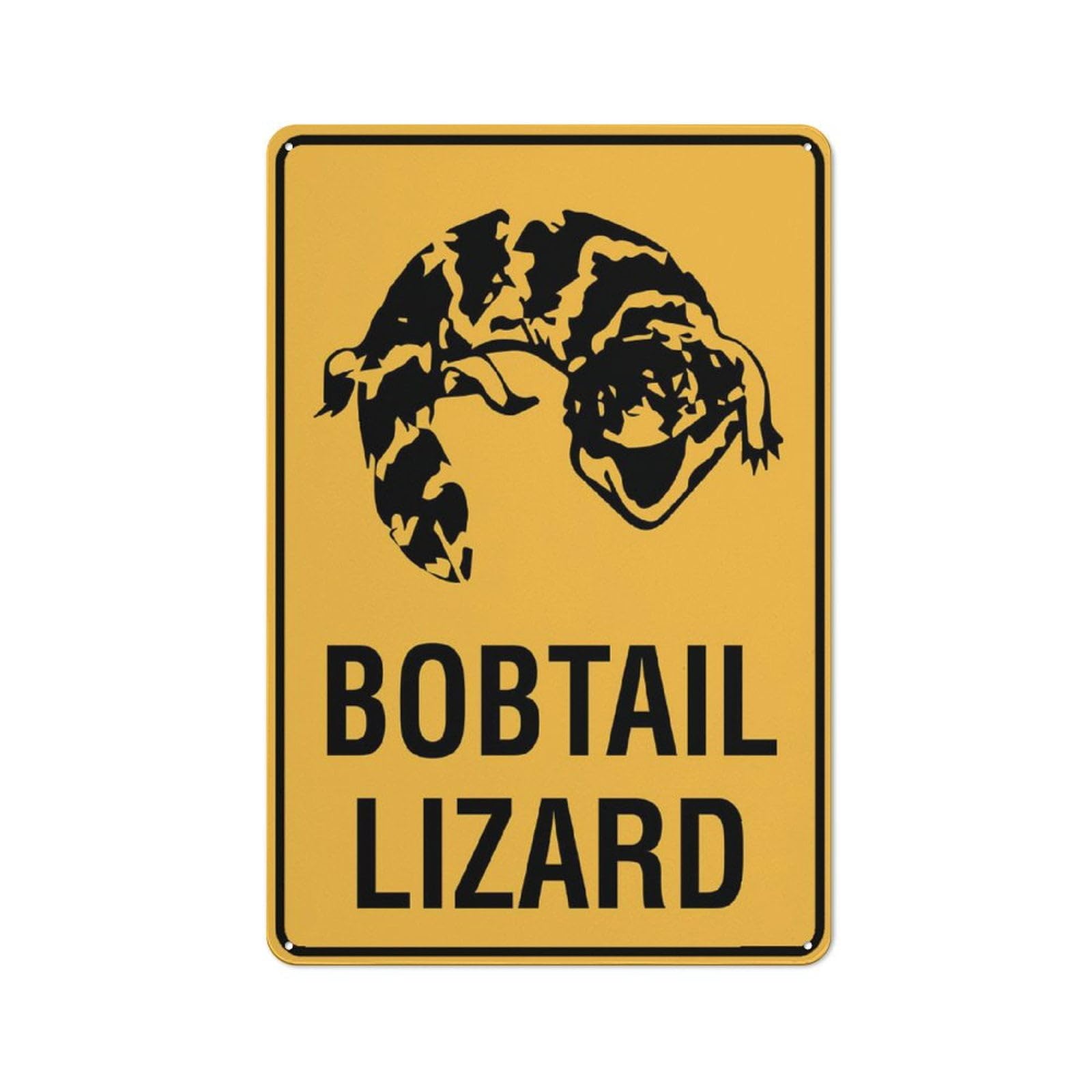 peiyeety Bobtail Lizard Sign Outdoor Signs Aluminum 12X8 Inch Uv Ink Printed for House and Business