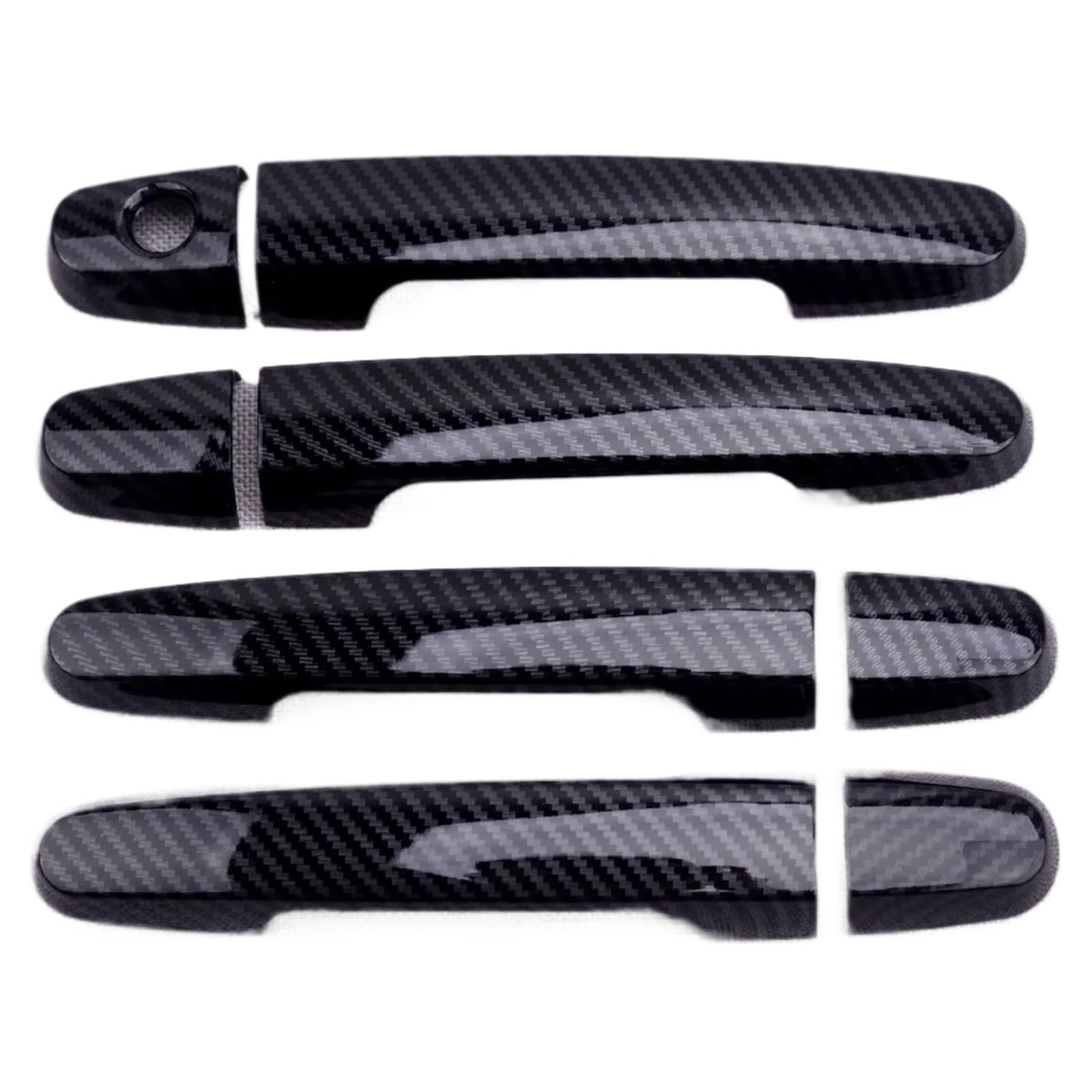 TRGDFDAA Door Handle Trims Covers Compatible with Toyota for Yaris 2007 2008 2009 2010 2011 Car Door Handle Cover Trim Decorative Shell Exterior Decoration Accessories