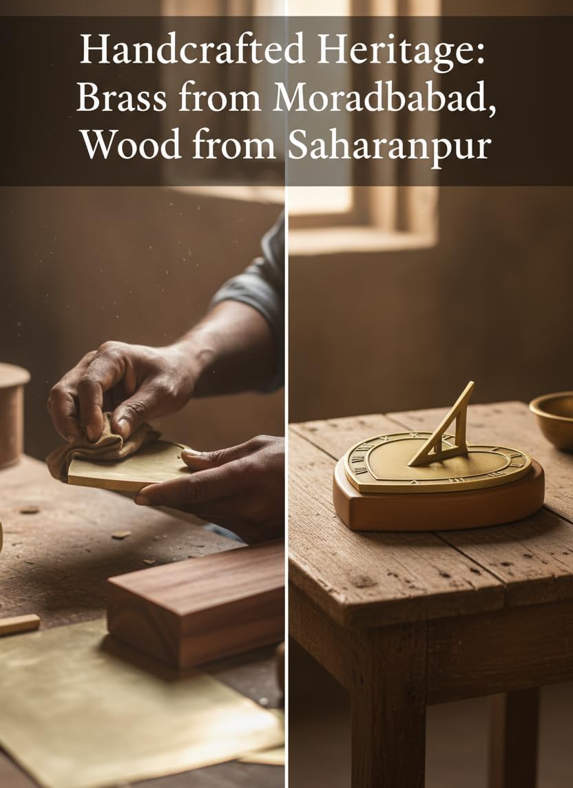 Heart-Shaped Brass Sundial on Wood Base – Solid Sand-Cast Brass with Roman Numerals – Symbol of Eternal Love & Time – Handmade Heirloom Décor for Anniversary, Wedding, or Home