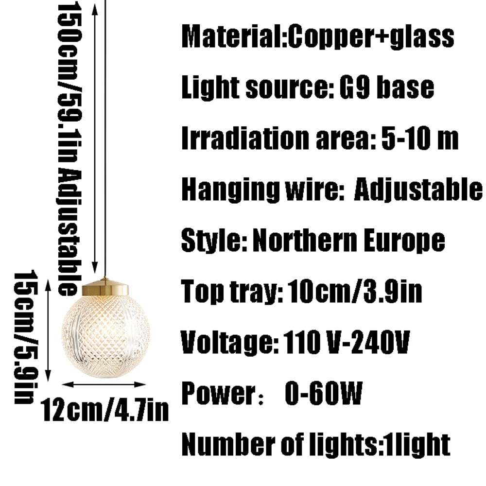 Lampa sufitowa do zabudowy, lampa wisząca ze szkła w prostym stylu, abażur do lamp wiszących z kreatywną osobowością, źródło światła G9, pojedyncza głowica, dekoracyjne oświetlenie dla Bal