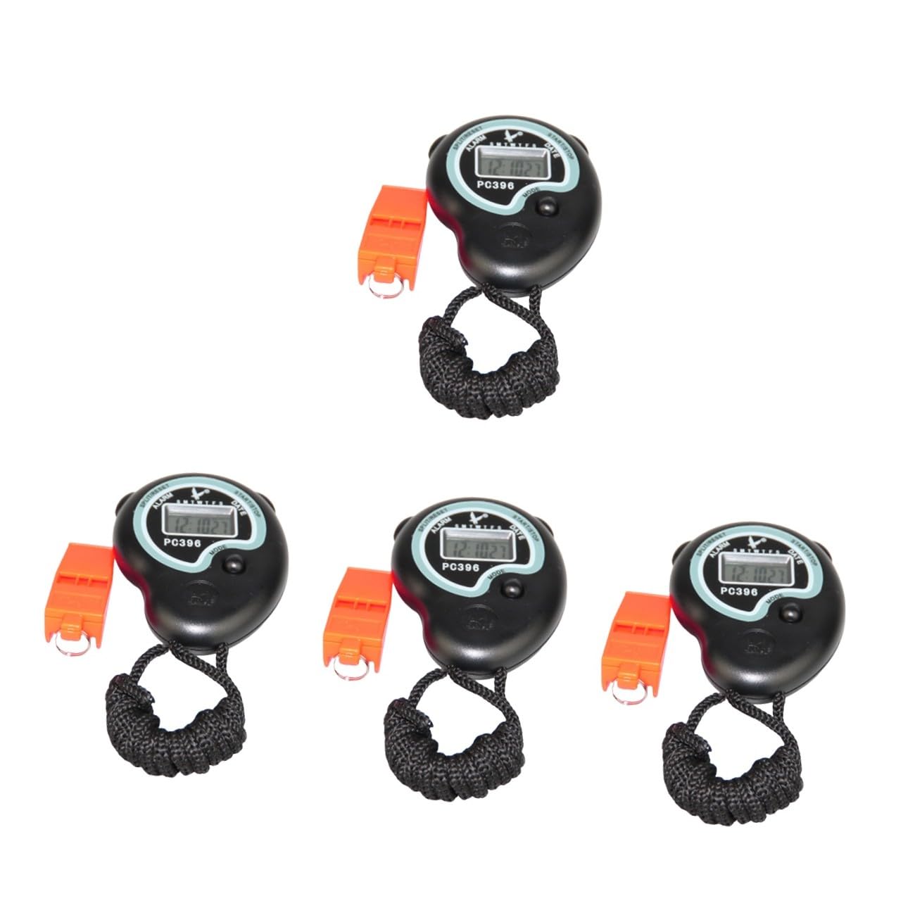 SUPVOX 4 Ensembles Sifflet De Minuterie Arrêt Les Coureurs Regardent Changer Sifflet Électrique Chronomètre De Sport Montre Numérique à LED Lampe De Poche Minuterie D'intervalle Abdos