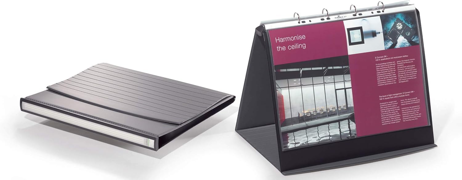 Durable Durastar Table Flipchart Stand A3 Landscape Format Grey Colour Ideal For Presentations And Meetings from B&Q