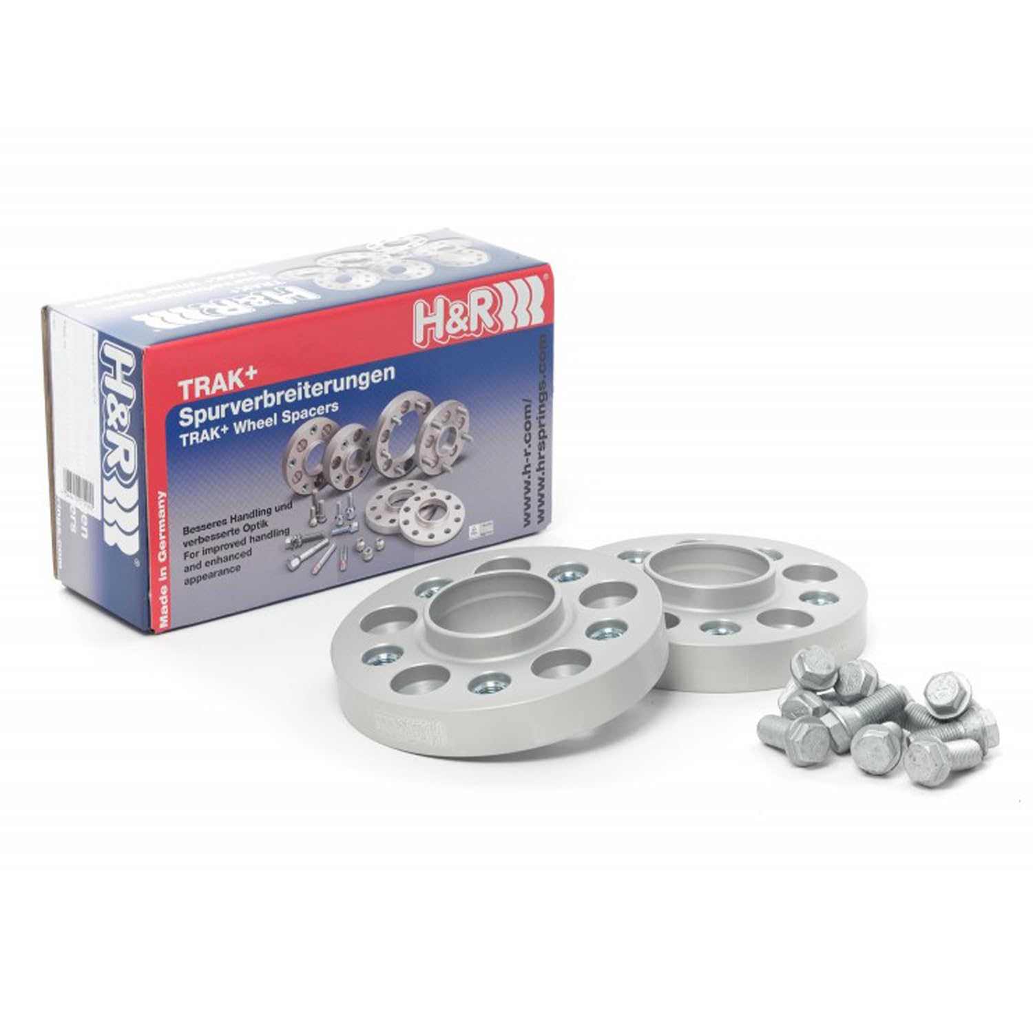 Spurverbreiterung TRAK+ Spurverbreiterungen/TRAK+ Wheel Spacers Hinten von H&R 40 mm (40556653) Distanzscheibe Räder, Silber
