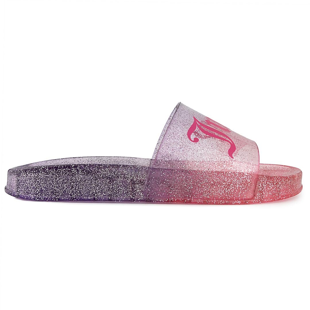 Juicy Couture Slide Sandals, Beach Flats for Women, Summer Shoes
