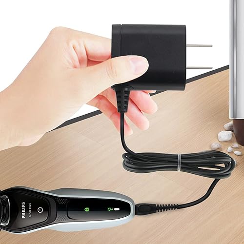 Miniatura 4 de HQ8505 - Cable de carga para afeitadora de 15 V, adaptador de corriente alterna, cable de carga compatible con Philips Norelco S7000 S5000 S3000