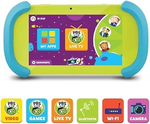 Miniatura 7 de Ematic PBS Kids Playtime Pad + Tablet Android HD de 7" segura para niños + TV en vivo (PBSKD7200) - 2 generación en verde y azul