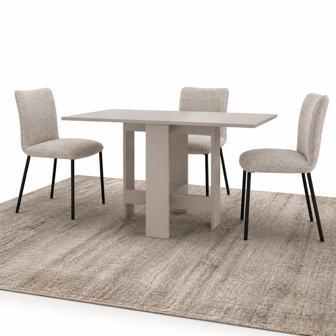 Shally Dogan Tavolo Consolle Allungabile da Pranzo Salvaspazio con Struttura in Legno Resistente, Apribile da 30-13 x 76 cm, Ideale per Soggiorno, Cucina, da 2 a 6 Posti, Design Moderno