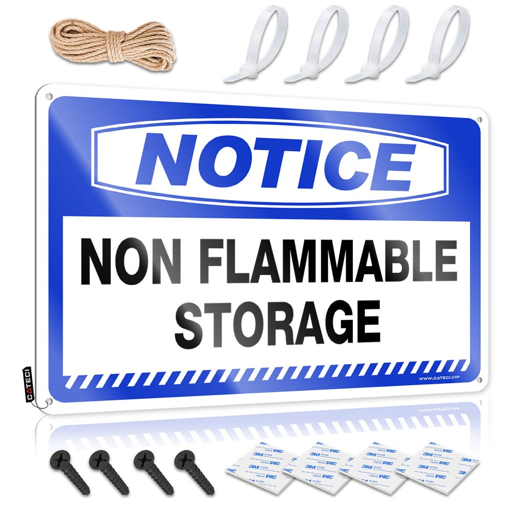 Bar Signs Vintage Notice Non Flammable Storage Tin Sign Vintage Coffee Sign Funny Wall Decor Signs(30X40CM)