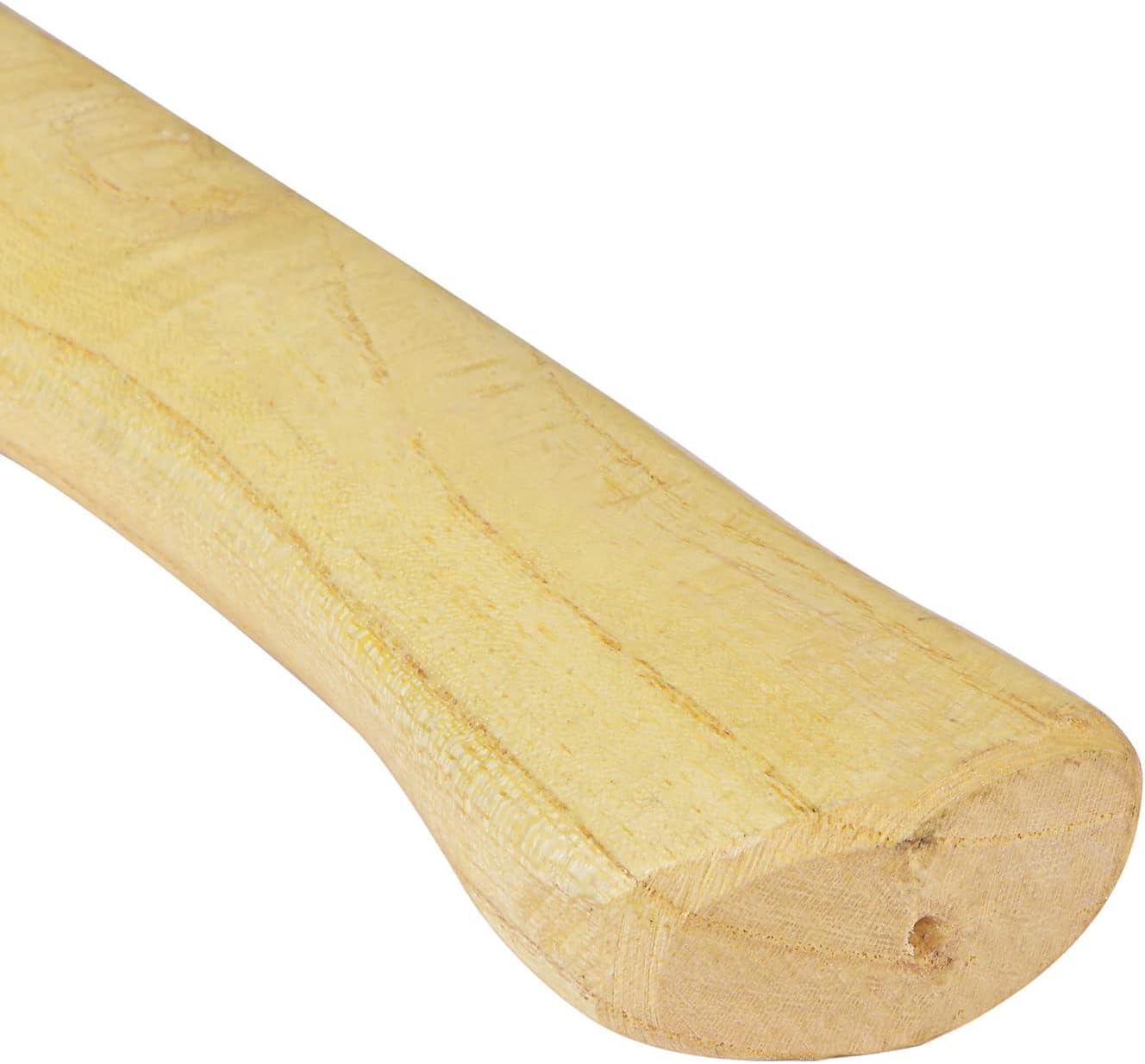 uxcell 28 Inch Wood Replacement Handle Long Curved Replaceable Handle for Axe Hammer Oval Eye 2 Pack
